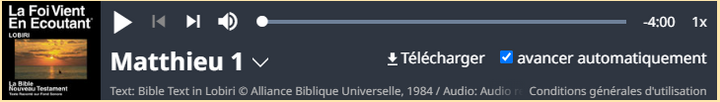 Lecteur audio FVE avec le Nouveau Testament en Lobiri Lecteur audio FVE avec le Nouveau Testament en Lobiri