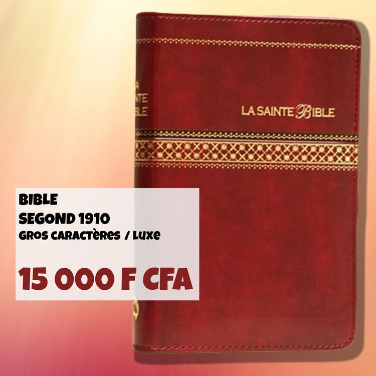 Bible Segond 1910 cuir luxe