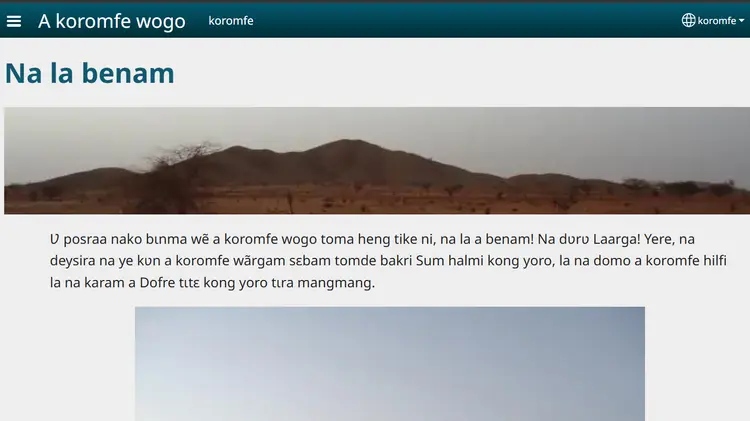 Site web koromfe
