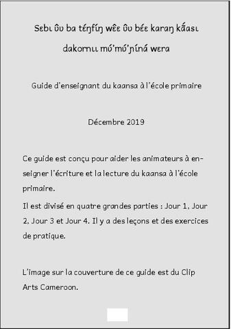 [gna] Guide d'enseignant